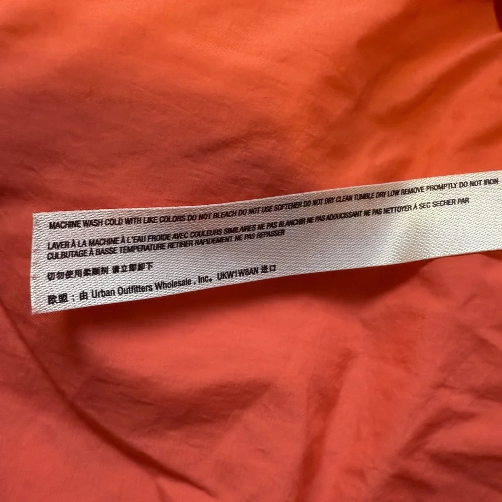 Free People Movement Pippa Packable Puffer Jacket Neon Coral Mango SZ Medium - Picture 9 of 15